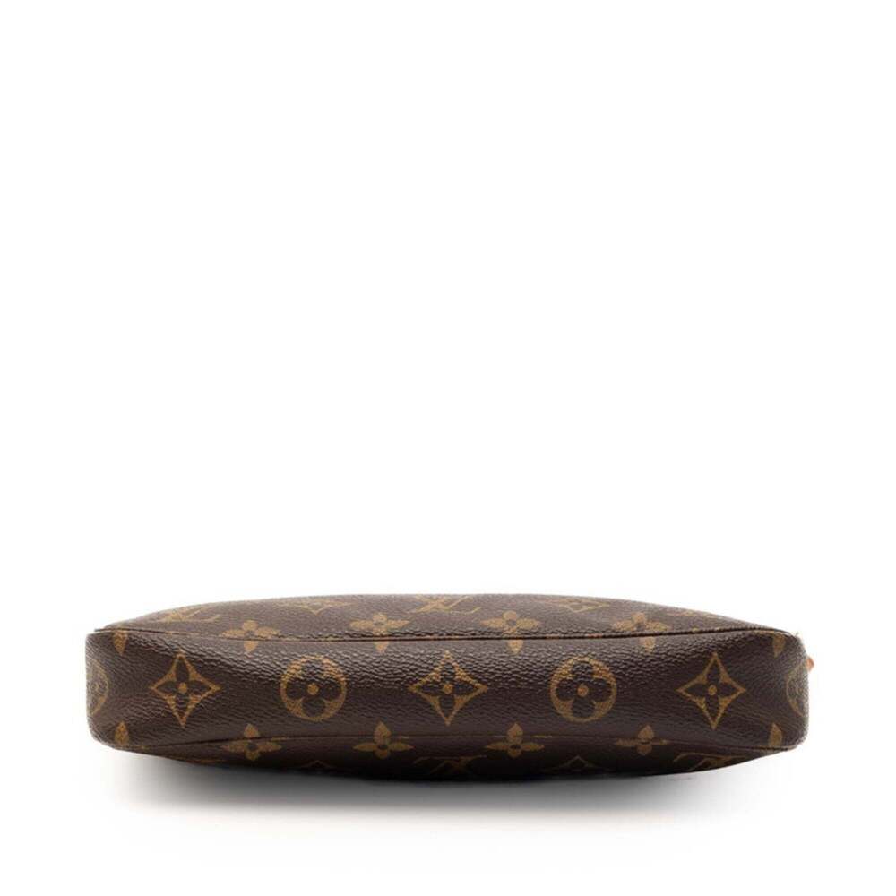 LOUIS VUITTON Brown Monogram Leather Pochette Pouch - Picture 3 of 6